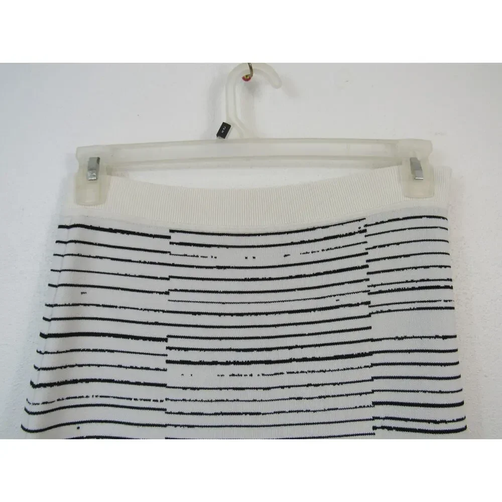 A.L.C. Medium Lyons Rayon-Blend Skirt in Black White Pencil Professional Wear